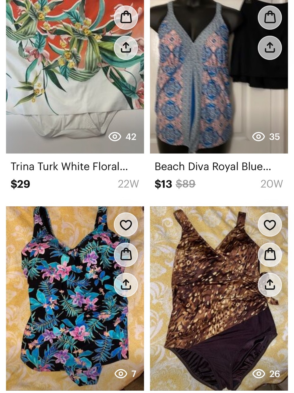 Bundle of 3 Plus Swimsuits